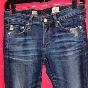 AG Adriano Goldschmied dark wash super skinny legging jeans. Size 26.